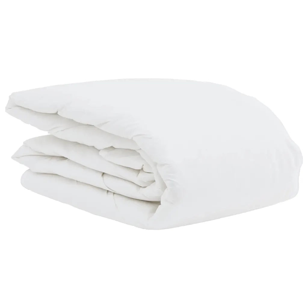 vidaXL Piumone Altro con cuscino 2 pcs Bianco 135 x 220 cm Piume