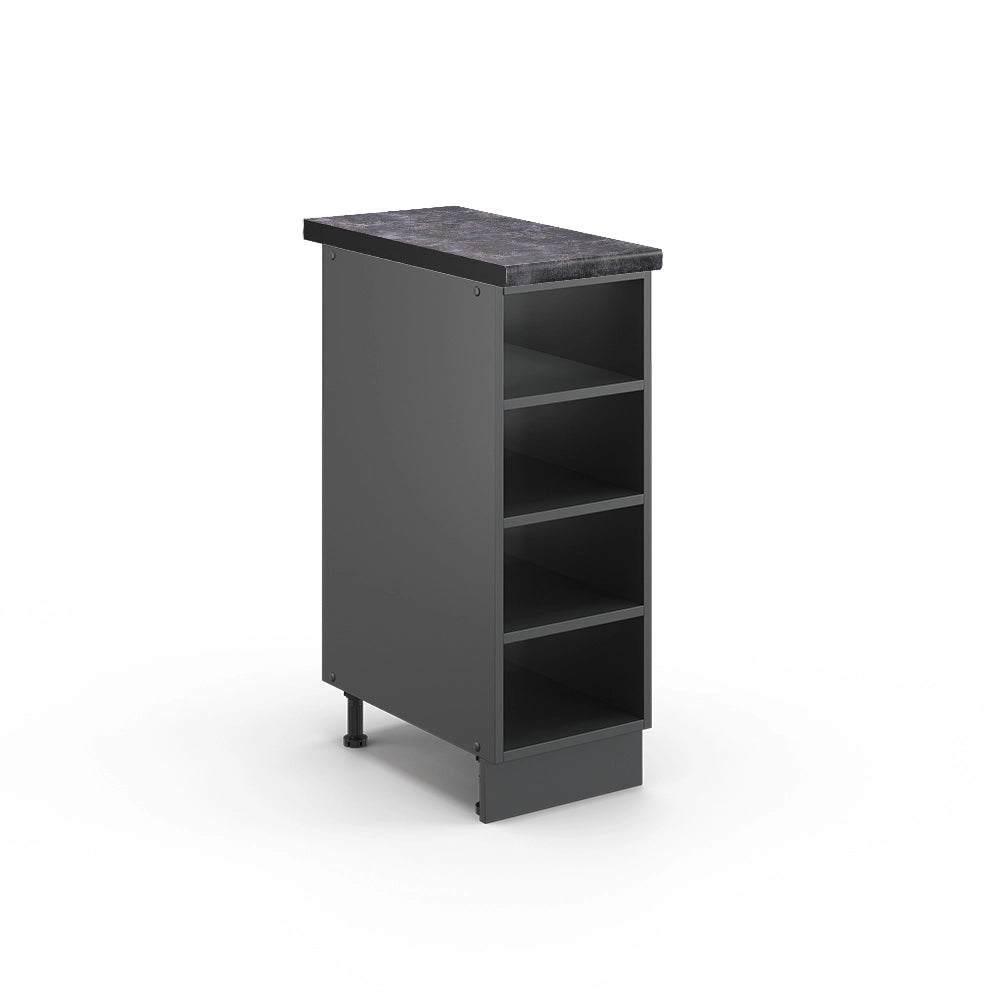 Scaffale da cucina Fame-Line Antracite/Antracite 30 cm, PL Antracite Vicco