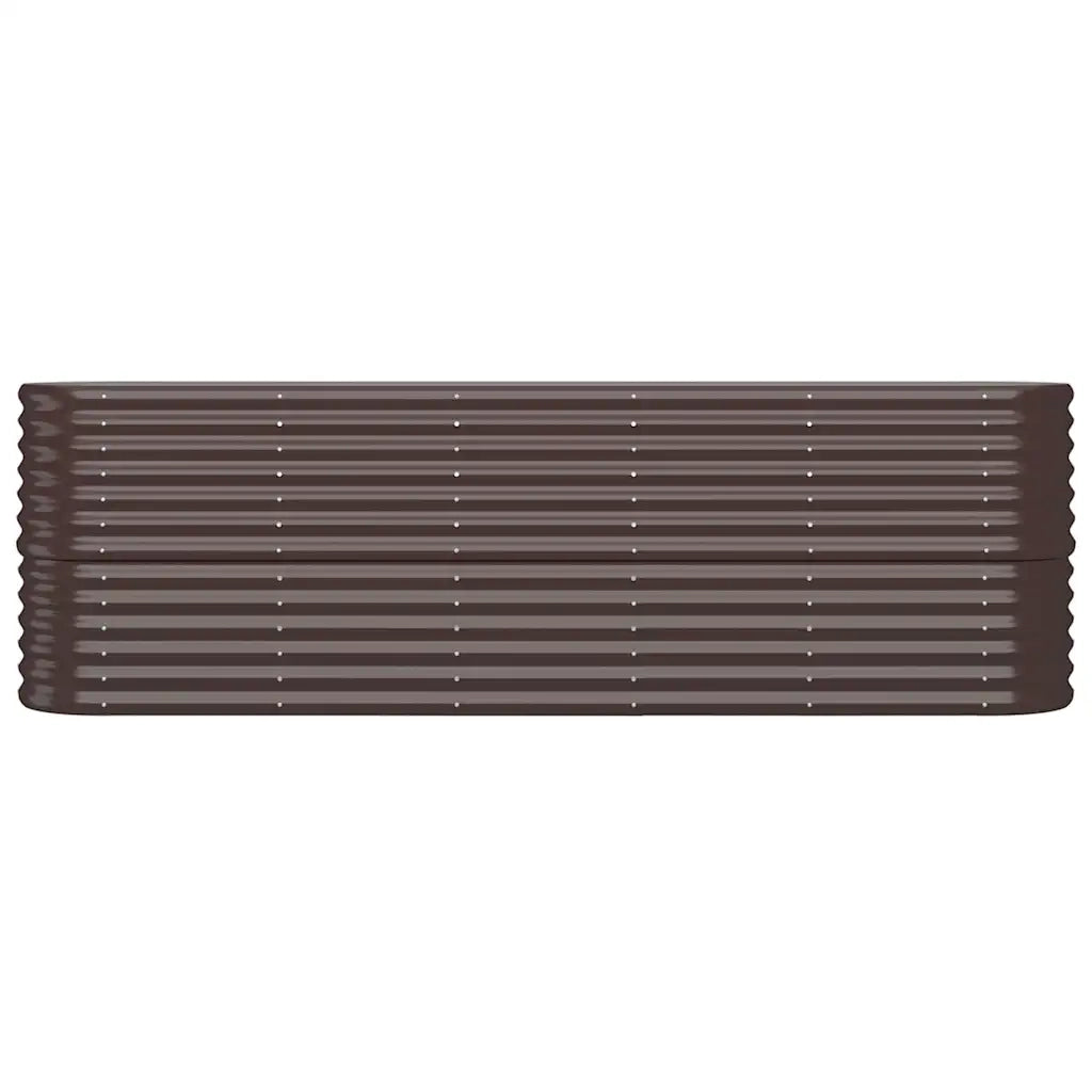 Letto Giardino Acciaio Zincato 224x40x68cm Marrone 318900