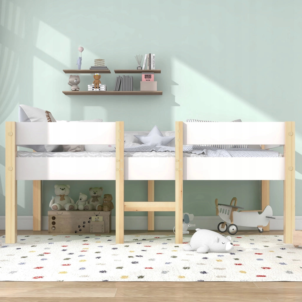 Letto a castello per bambini - Xylo - 90x190cm - Quercia bianca