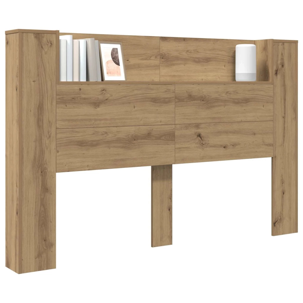 Testata con Mobile e LED Rovere Artigianale Legno multistrato 8006543