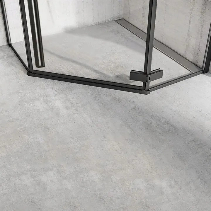 Cabina Doccia Diamond Black Mat 90x90 con piatto doccia Diamond black