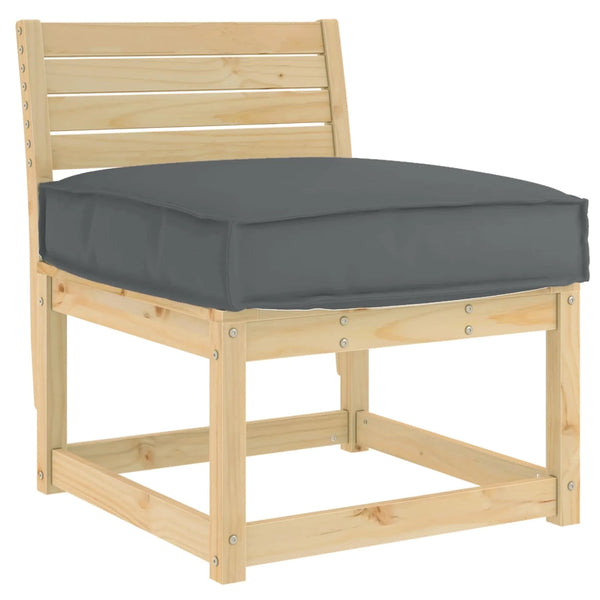 Cuscino per sedie | Cuscino Antracite 60 x 60 x 12 cm Tessuto Oxford