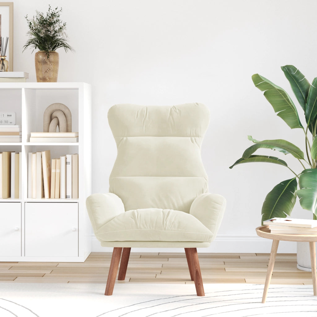 Poltrona Rilassante Cream Velvet