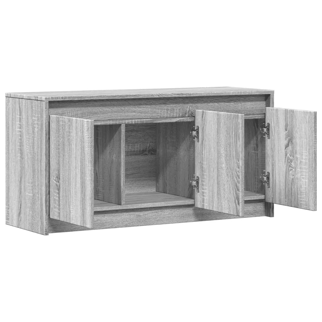vidaXL Mobile Porta TV con LED Grigio Sonoma 100x34x50cm in Truciolato