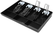 Cassa in Steccato 100% Nuovo - Cassetto di Inserimento della Cassa - Cassetto per Cassiere - 7 Rasterizzazioni - 4 Cestelli per Banconote - 3 Cestelli per Monete - Progettazione Comoda - Scatola per Cassa