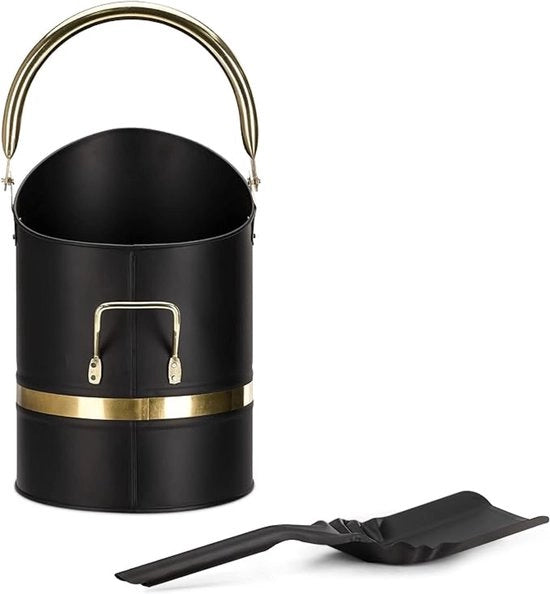 Asse As Emmer - Emmer Nera con Manico e Lame per Carbone di Legna - Carbone - Accessori per la Casa
