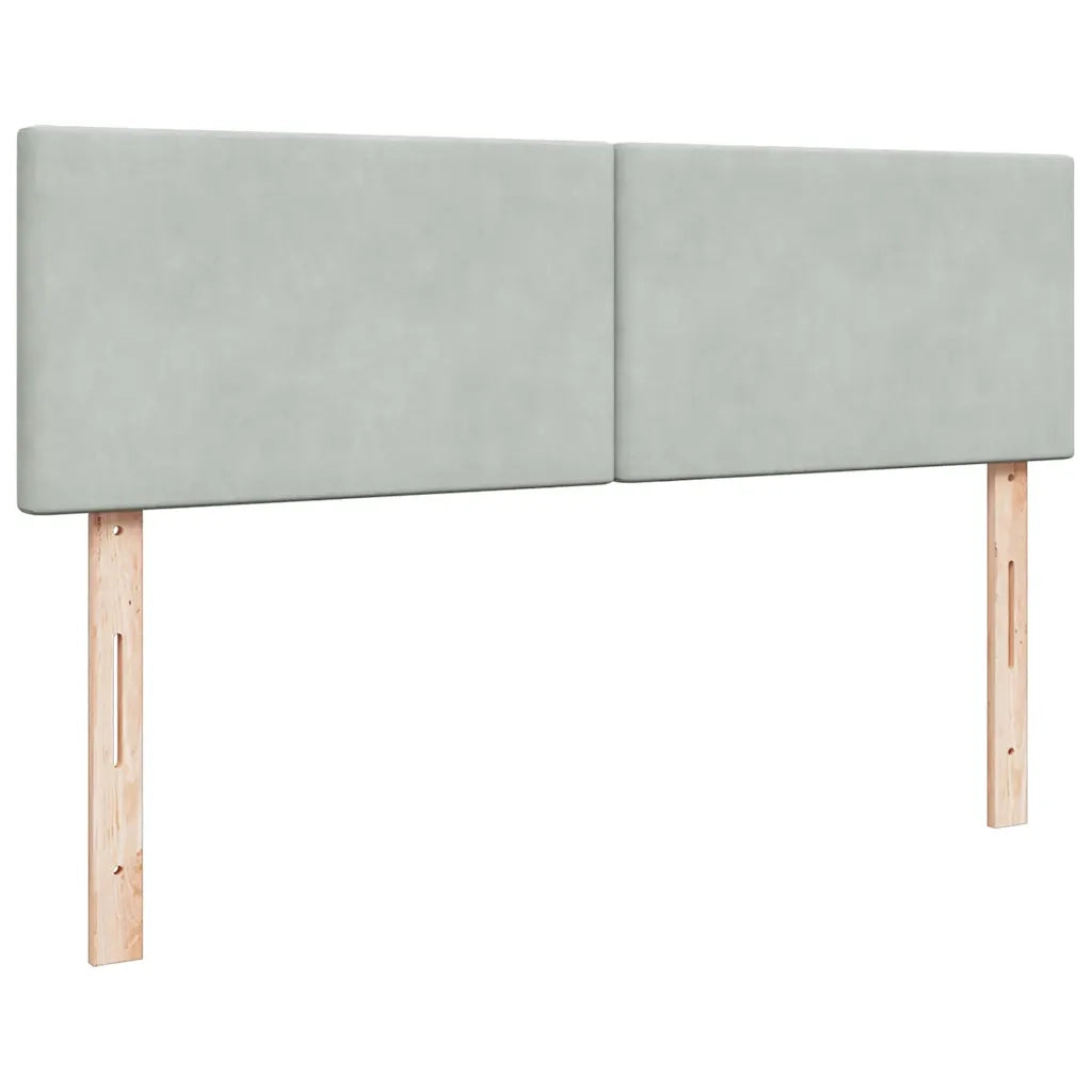 Struttura Letto Pouf con Materassi 160x200 cm in Velluto 3312050
