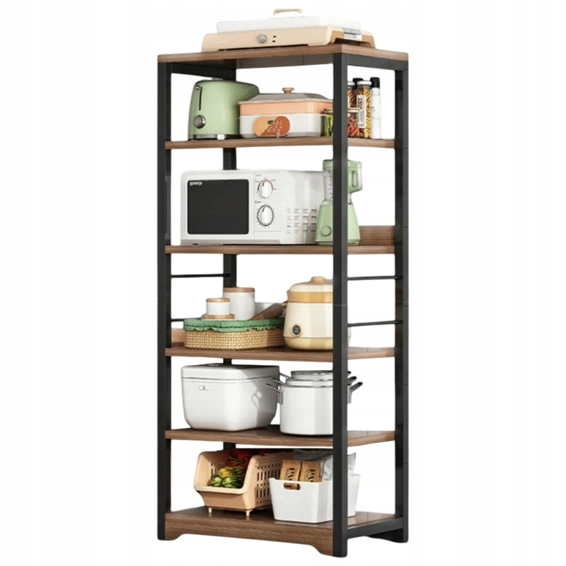 Scaffale industriale a 5 ripiani, marrone, stile loft, con ripiani da 160 cm