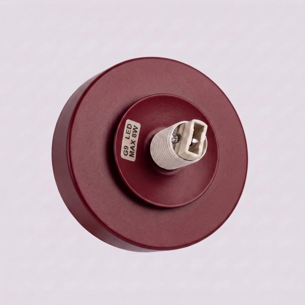 Applique YOLI 1 bordeaux con interruttore