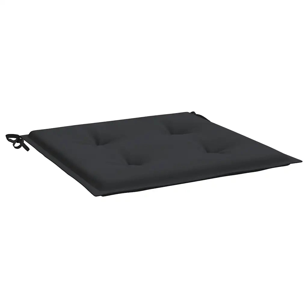 Cuscini per Sedia 4 pz Neri 40x40x4 cm in Tessuto Oxford 47594