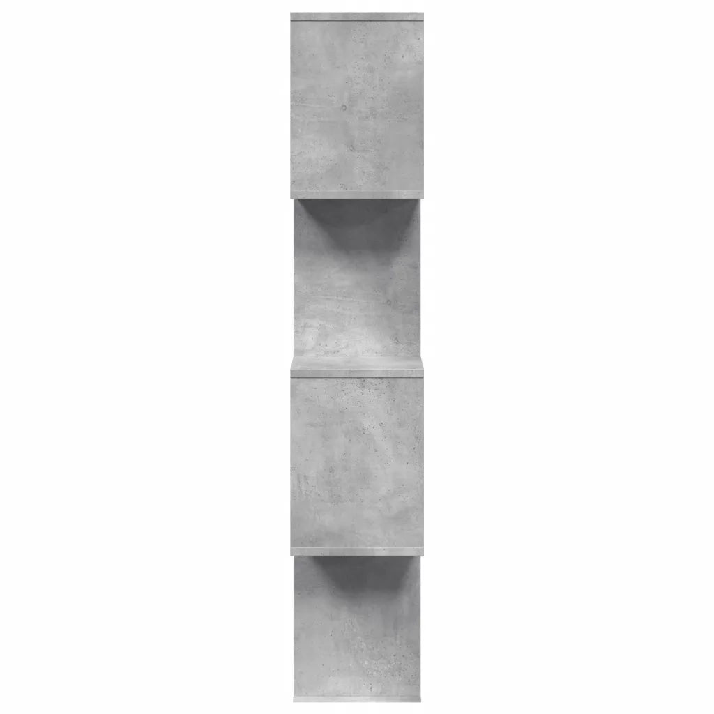 Libreria Divisorio 4 Ripiani Grigio 70x24x129 cm Truciolato 858105