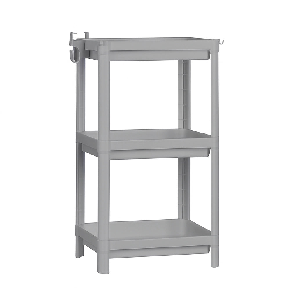 Scaffale Multiuso 3 piani Salvaspazio per Casa, Ufficio, Lavoro 35.5x23 H 70.5cm