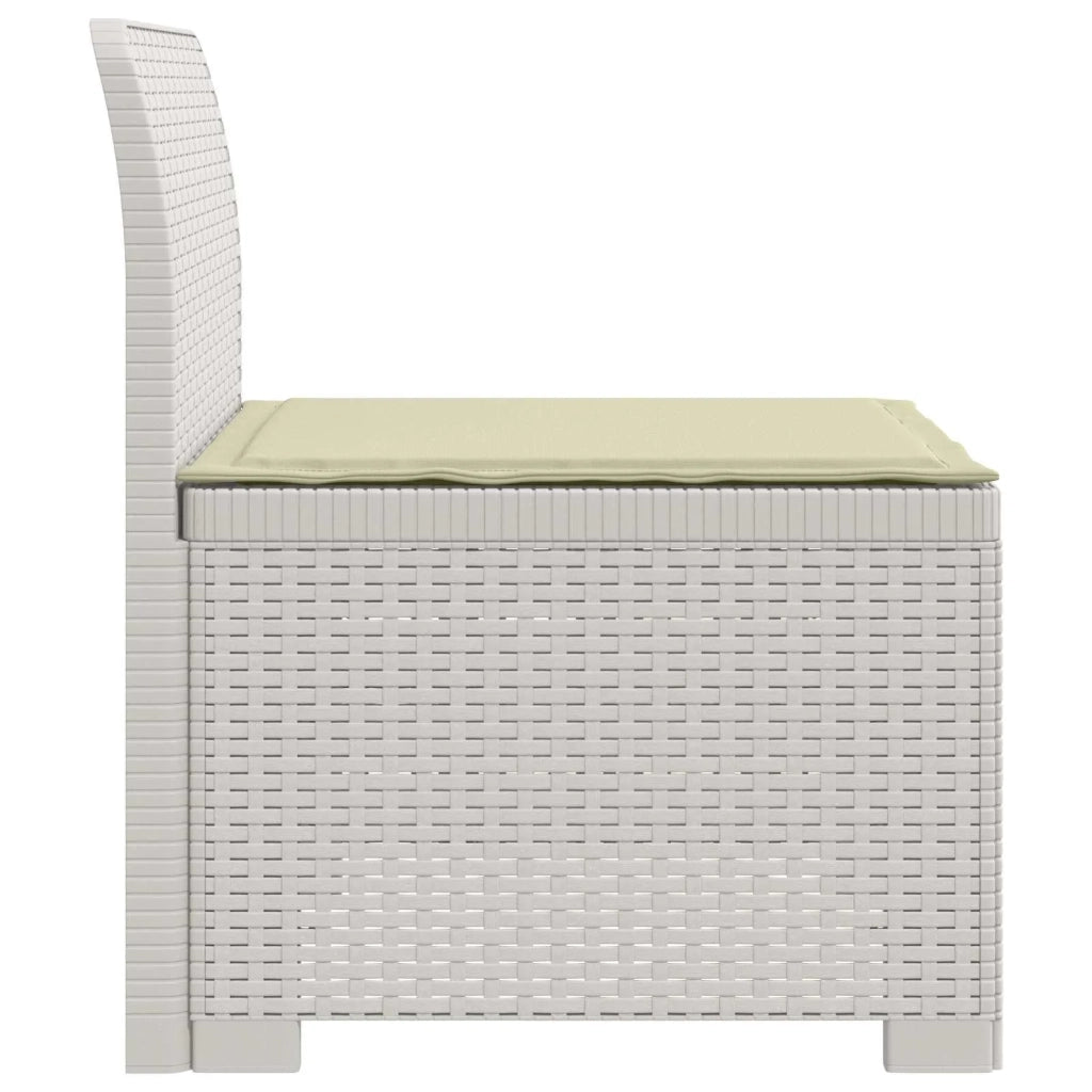 Divano da esterno-Divano da Giardino a 1 Posto con Cuscino Aspetto Rattan PP 654076