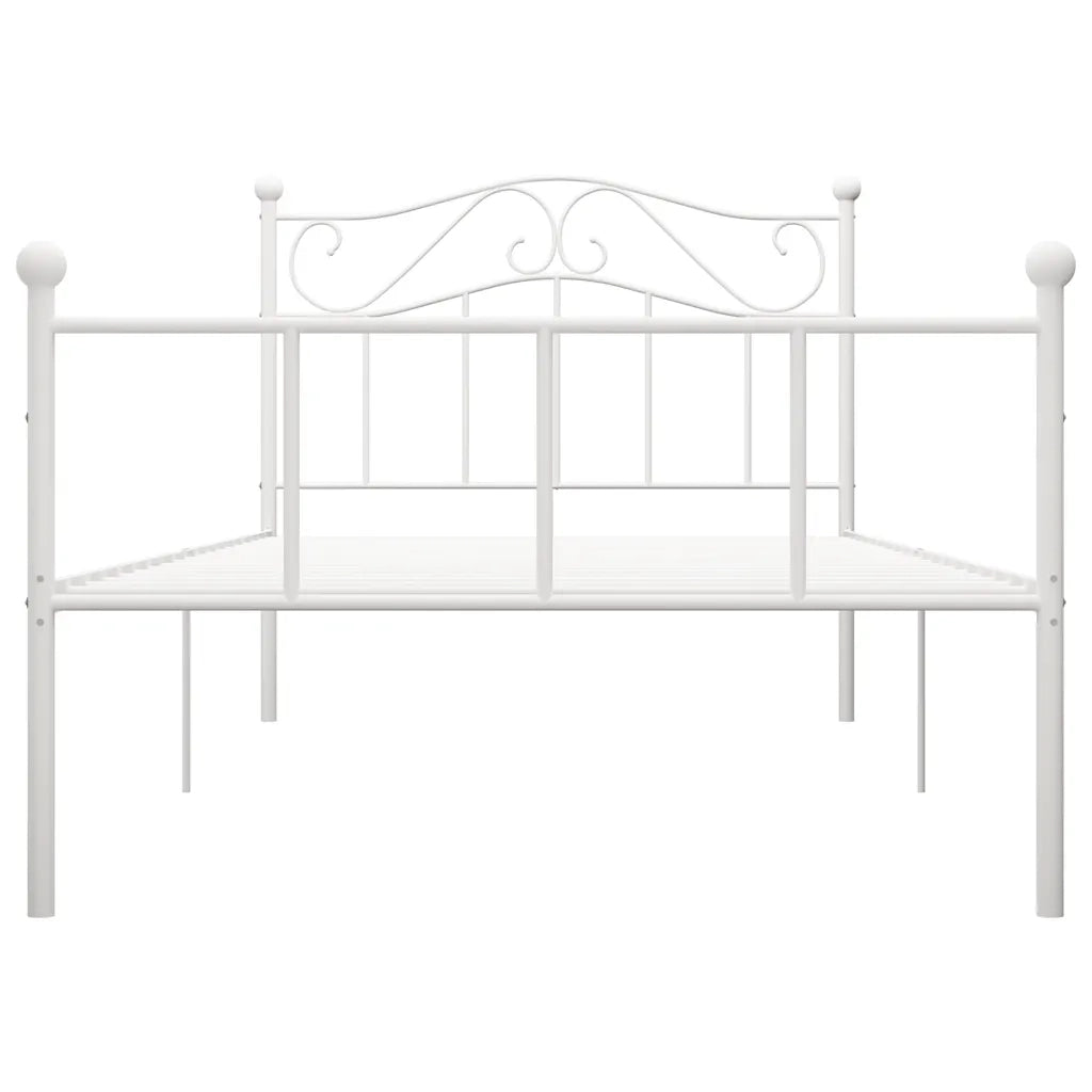 Giroletto-Struttura Letto Bianco in Metallo 100x200 cm 262770