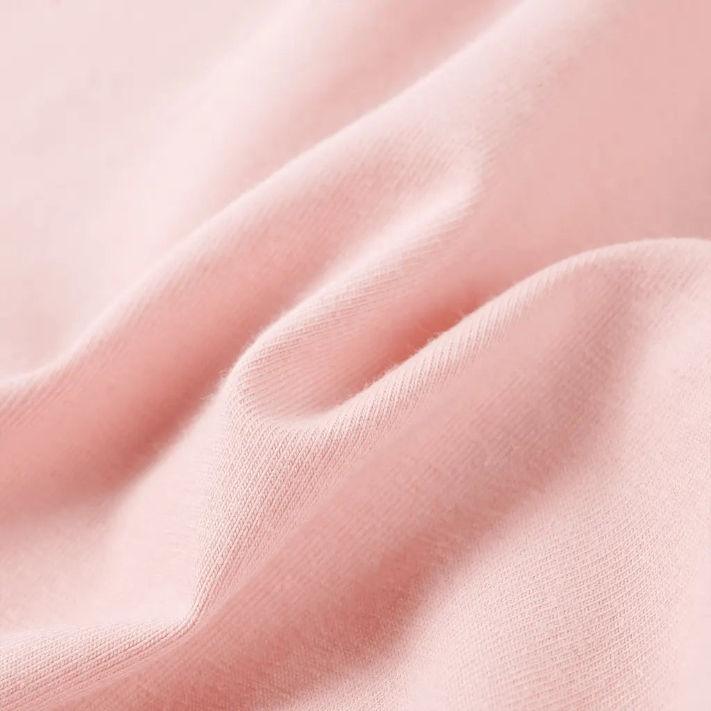 Maglietta da Bambina con Maniche Volant Rosa Chiaro 104 10500
