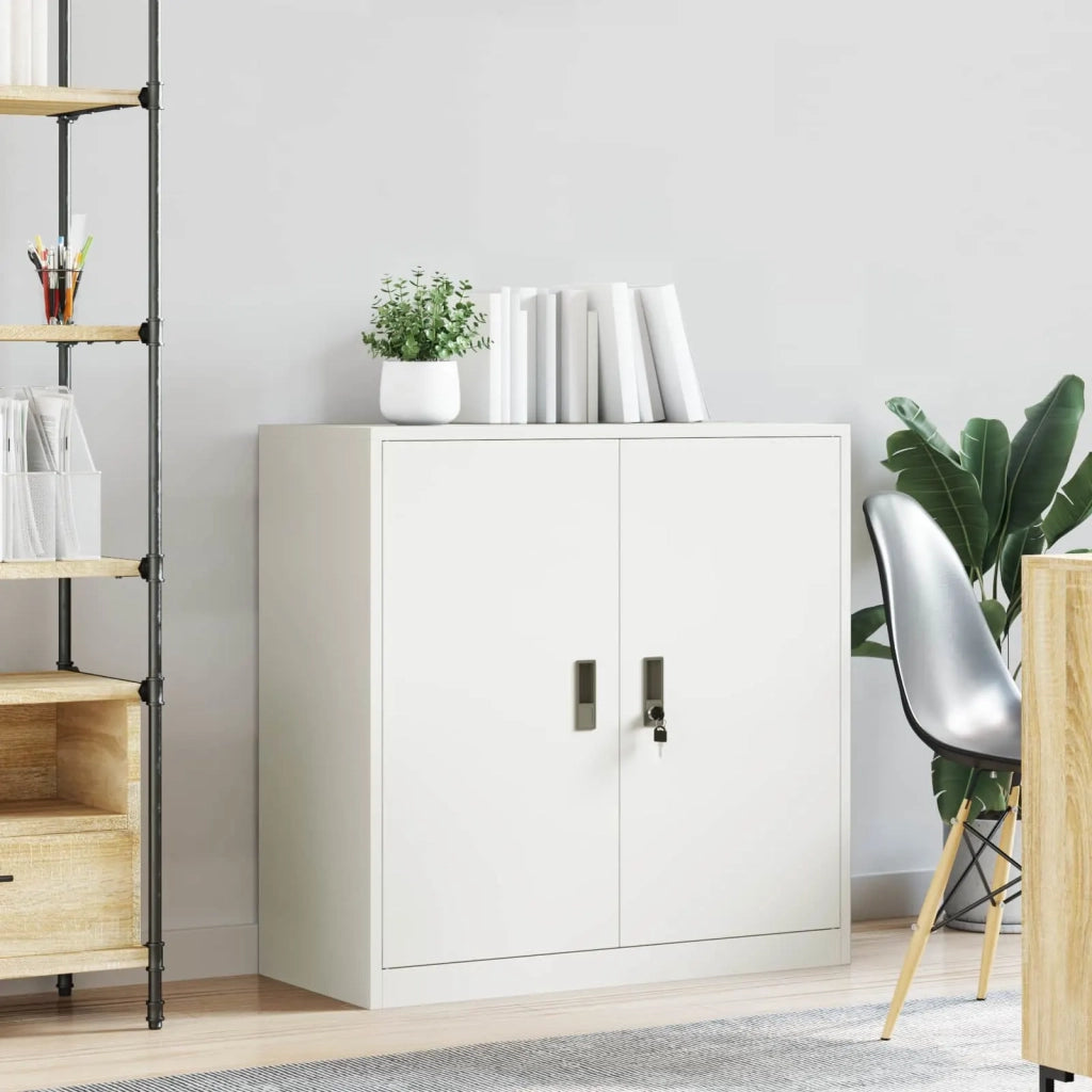 Armadio Bianco 90 x 40 x 90 cm Acciaio