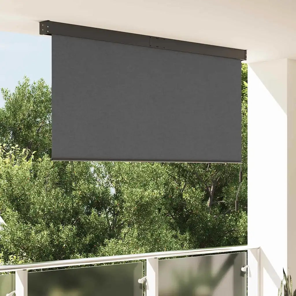 vidaXL Tenda a Rullo Esterna Striped Antracite 200 x 250 cm Tessuto