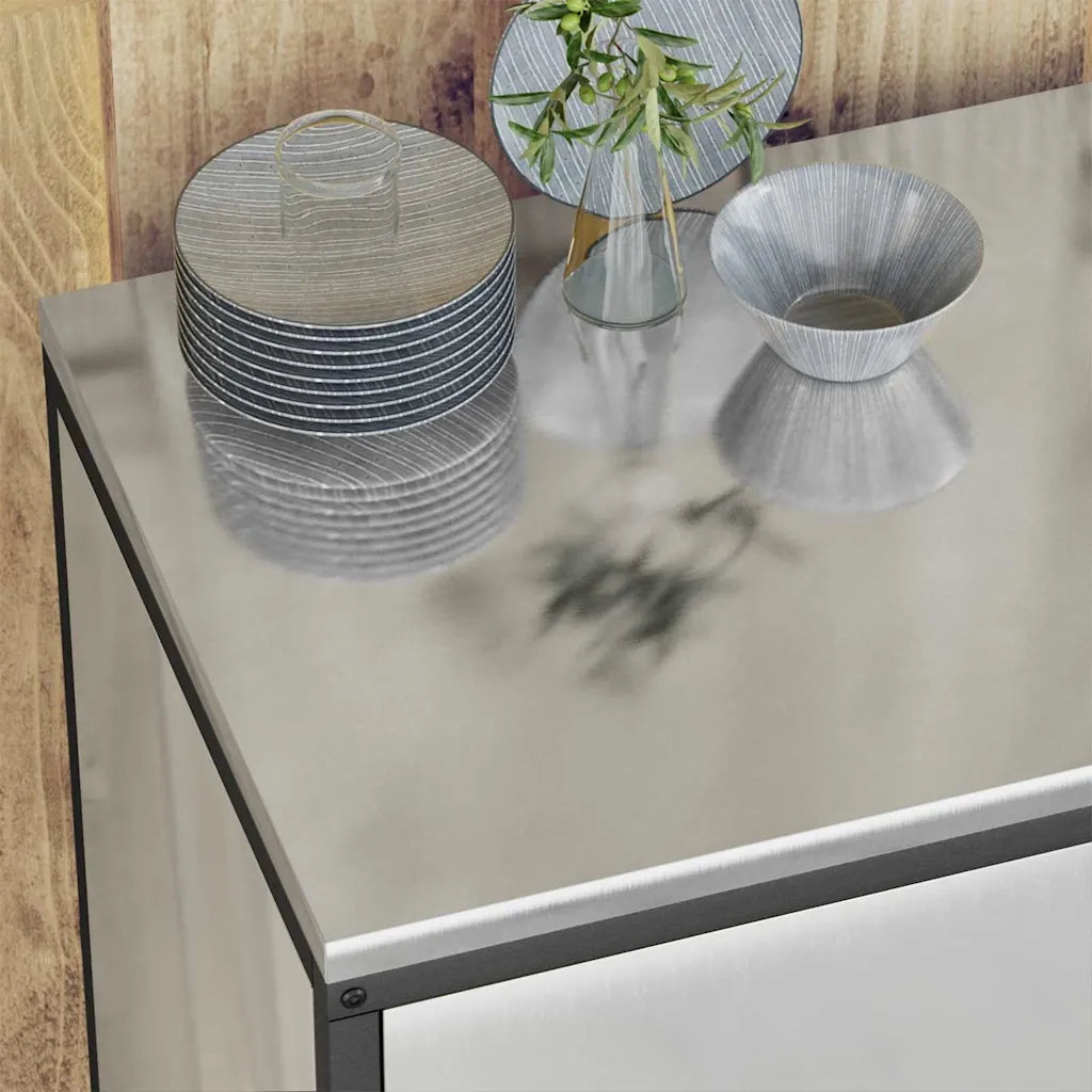 Set di Stoccaggio per Cucina 2 pcs Argento Acciaio zincato 3392664