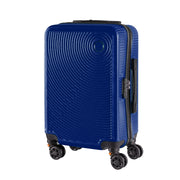 Trolley Bagaglio Mano Rigido 54x33x22 Piccolo Ultraleggero Valigia In Abs Con 4 Ruote Rimovibili Manico Chiusura Di Sicurezza Per Compagnie Low Cost Economy Zaino Da Viaggio Blu Royal