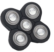 Accessori Manuale Elettrico per Rasoi | 5 in 1 Lame Scambiabili Flottanti e Immergibili - Testine (Nero, 1 Pezzo)