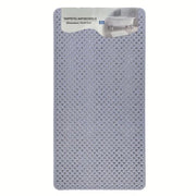 Trade Shop - Tappeto Antiscivolo Effetto Intrecciato Grigio Per Vasca Da Bagno Doccia 35x69.5cm 10796 -