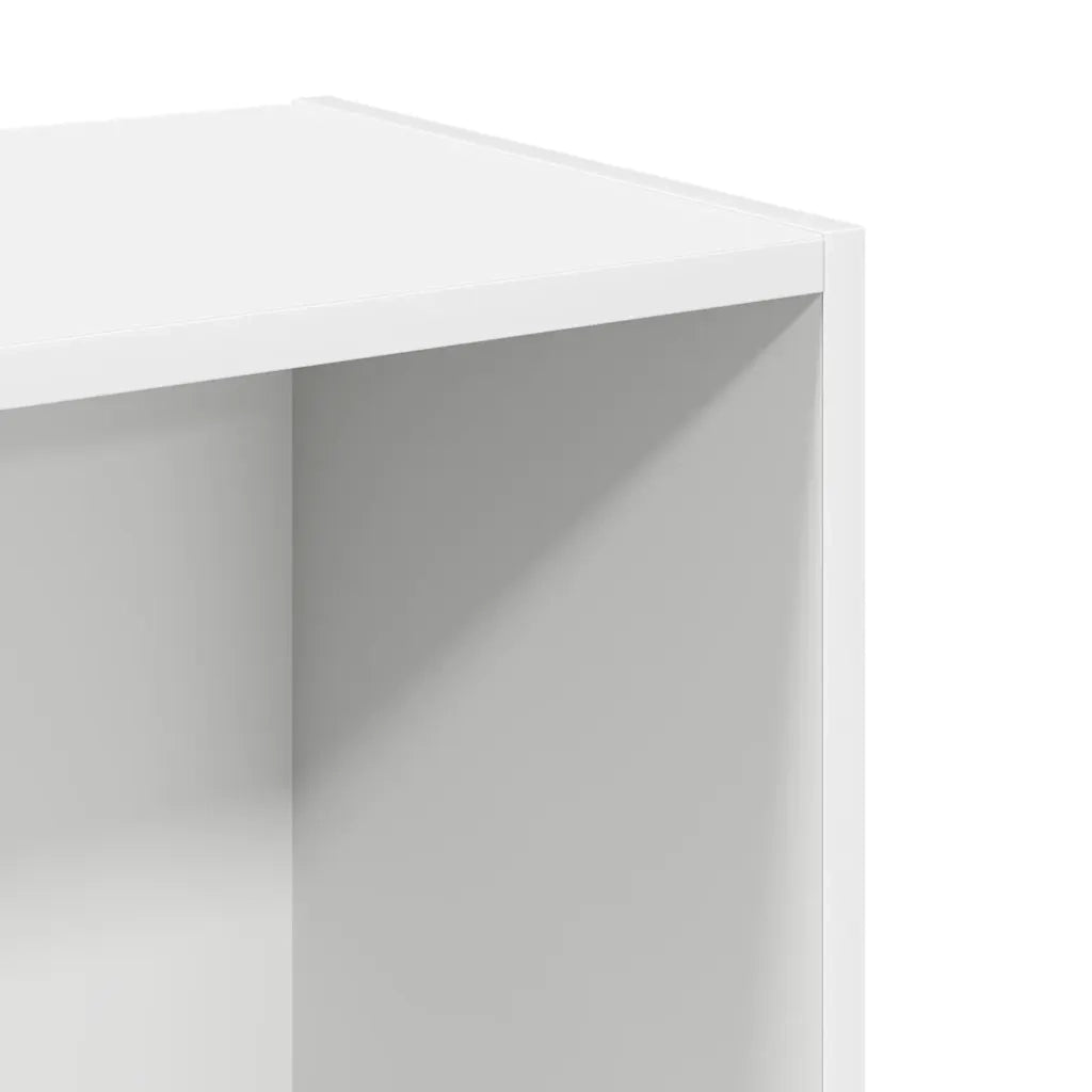 Libreria-Scaffale per Libri-Mobile di Stoccaggio Bianca 40x30x76,5 cm in Legno Multistrato