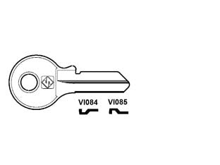 CHIAVI PER CILINDRI VIRO 4 SPINE PICCOLE- - VI085 SX - 10 pezzi SILCA