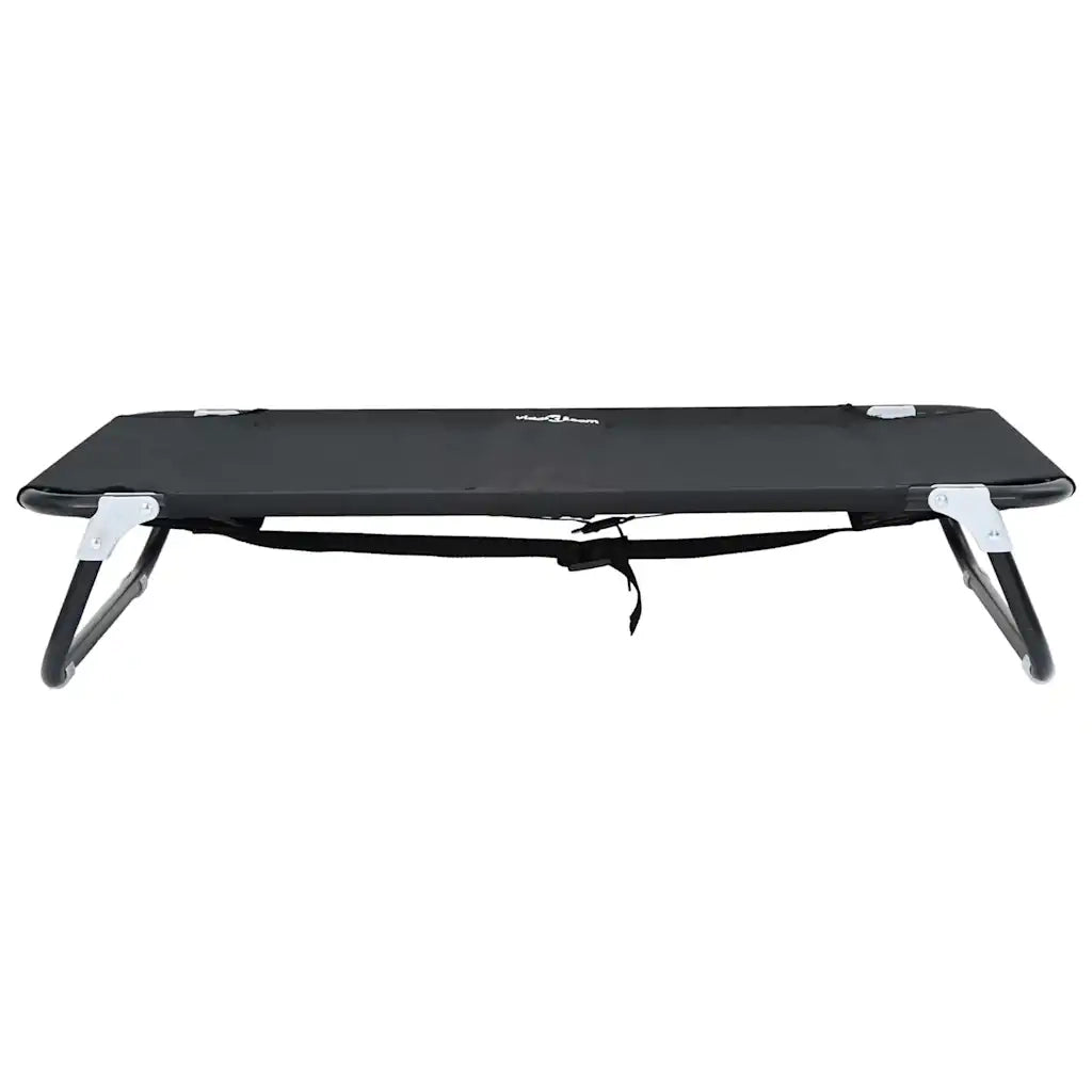 Letto per Cani Nero 90 x 55 x 18 cm Acciaio 42008213