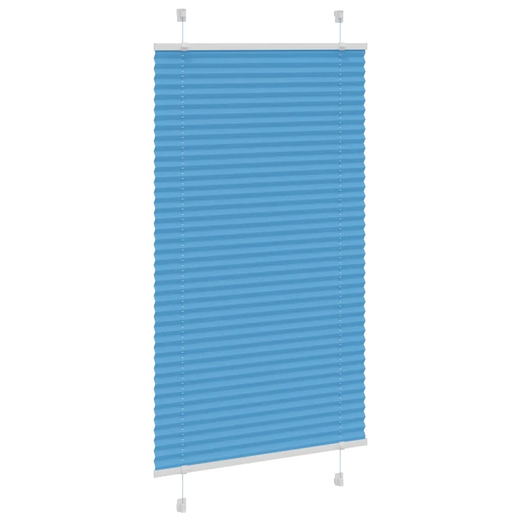 Tenda Plissettata Blu 75x100 cm Larghezza Tessuto 74,4 cm 4015172