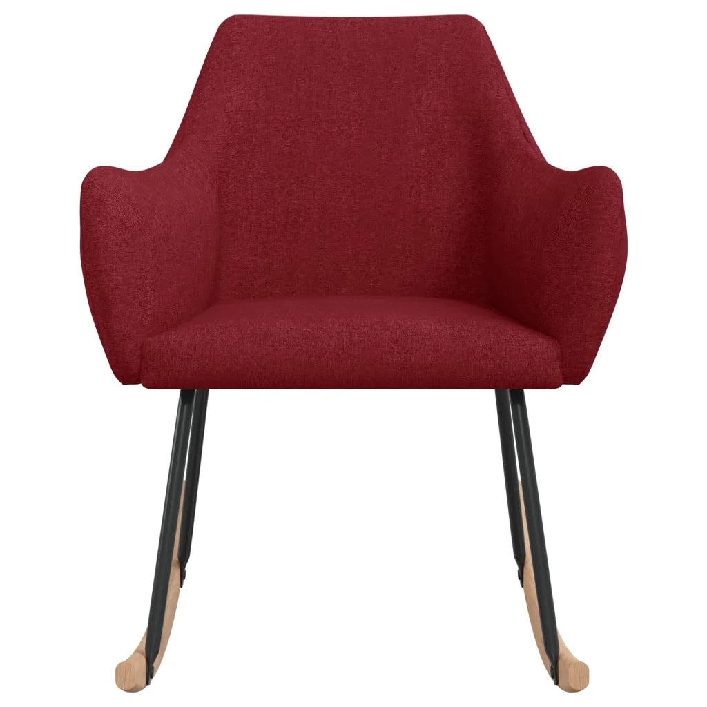 Sedia a Dondolo Rosso Vino in Tessuto cod mxl 38248