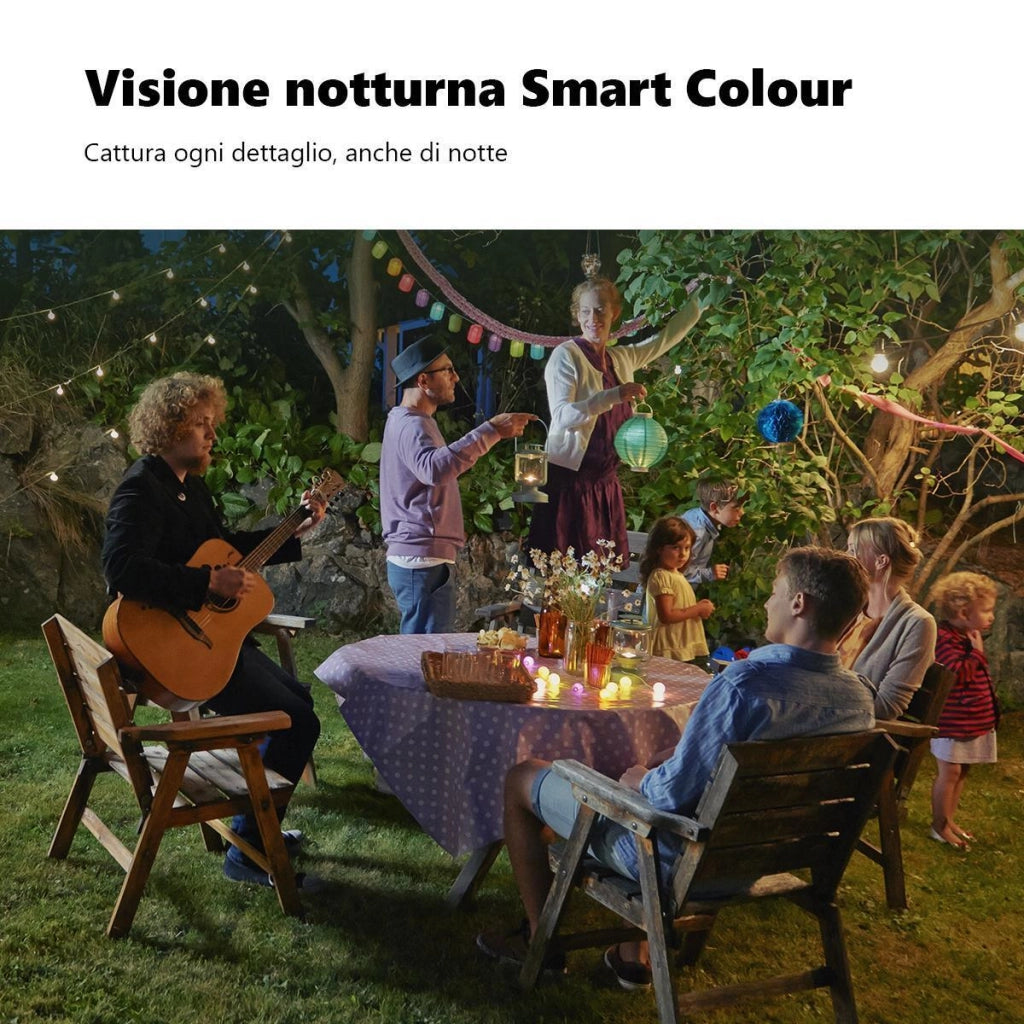Imou IPC-F88FIP-V2 Knight Telecamera IP Wi-Fi 4K 8MP Rilevamento AI IP66 Sirena 110dB Visione Notturna colore Bianco