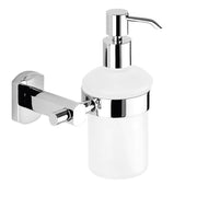 Dosasapone con erogatore in metallo da muro in acciaio inox e Cromall EP81 Gedy serie EDERA PLUS Cromato