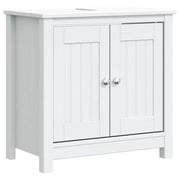 Mobile Lavabo | Armadio Lavabo da Bagno BERG Bianco 60x34x59 cm Massello Pino