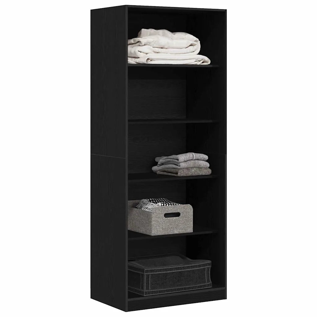 Guardaroba Rovere Nero 80 x 50 x 200 cm Legno multistrato