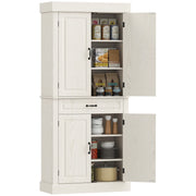 Credenza Cucina con Ante e Cassetto ¨C Zephmum ¨C Bianco 80x35x180cm