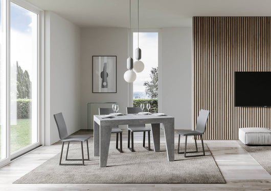 Tavolo Allungabile 120/380x90 cm Naxy Cemento