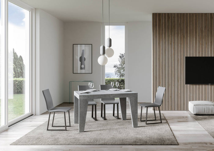 Tavolo Allungabile 120/380x90 cm Naxy Cemento