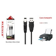Trade Shop - Cavo Usb 2.0 5 Mt Ad Alta Velocità Per Stampante Hard Disk Scanner A/b Maschio -