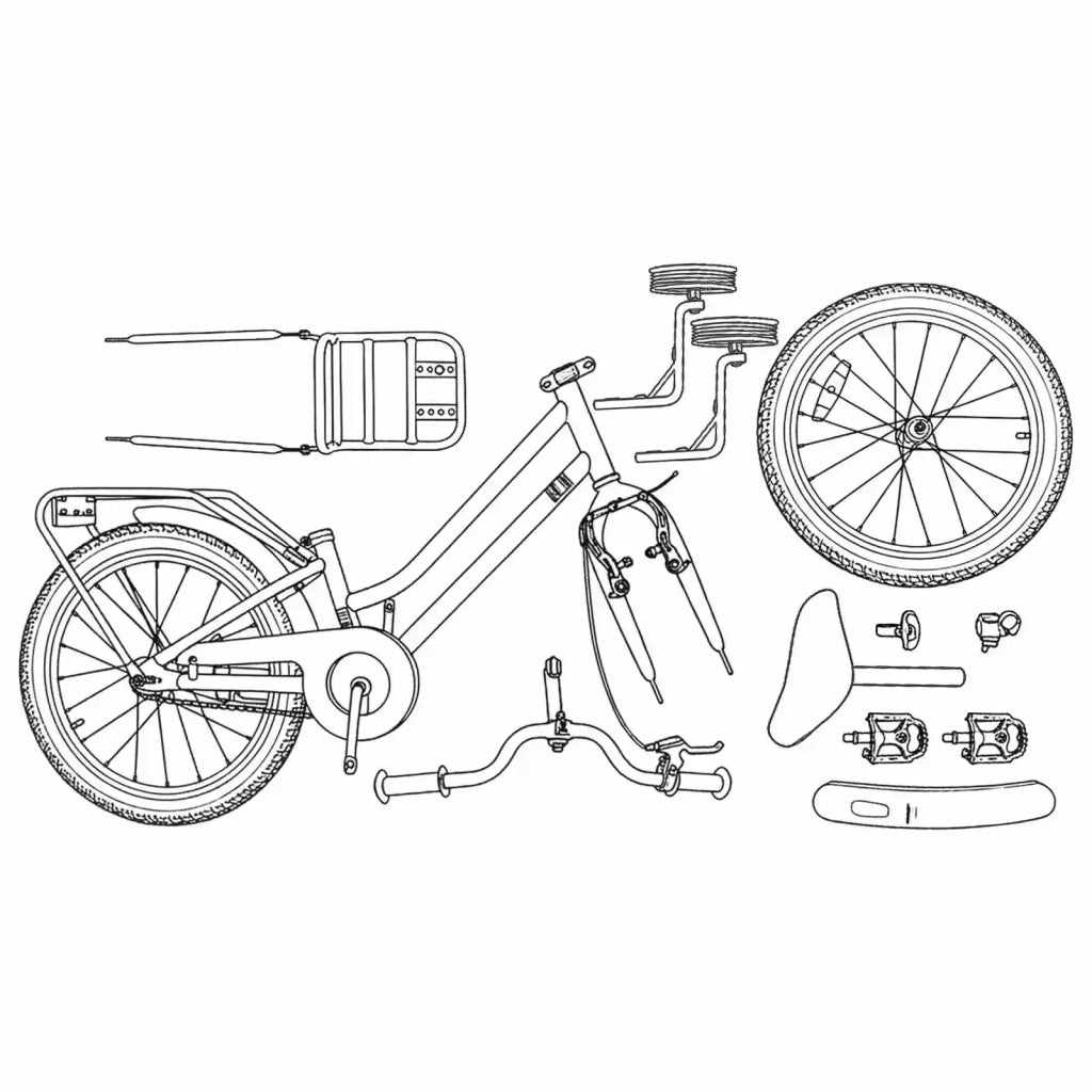 Bicicletta per Bambini 14 Pollici per bambini da 3 a 5 anni 42009254