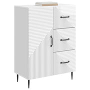 Credenza | Madia | Buffet da pranzo | Armadio da pranzo Bianco Lucido 66 x 34,5 x 89,5 cm Legno ingegnerizzato