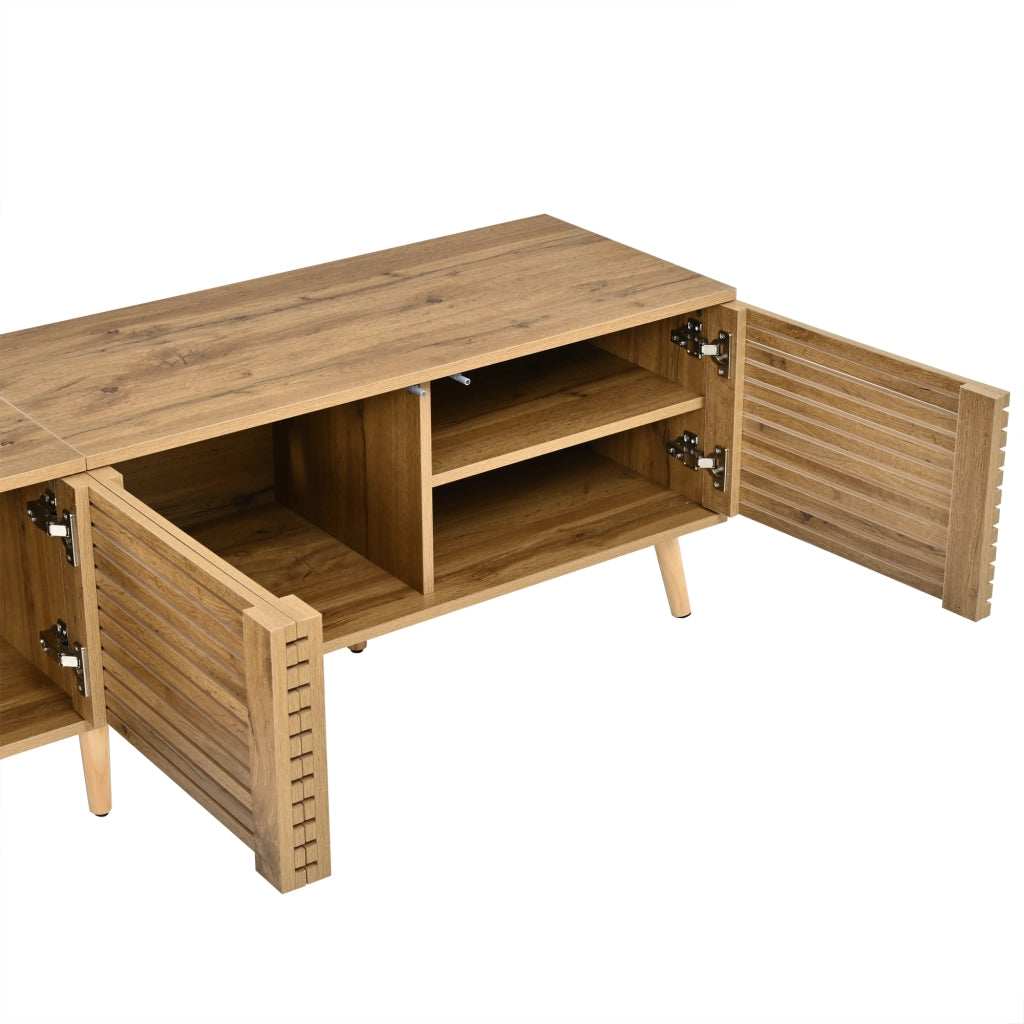MOBILE TV 180x40x46 cm per TV fino a 75" 4 ante colore legno
