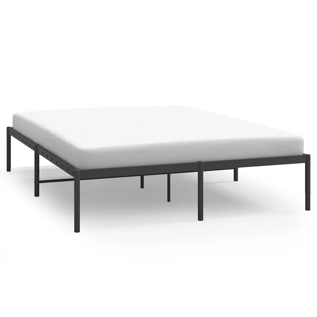 Giroletto-Struttura Letto in Metallo Nero 140x200 cm