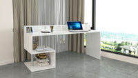 Scrivania a Giorno 180x60x92,5 cm Esse Bianco Lucido