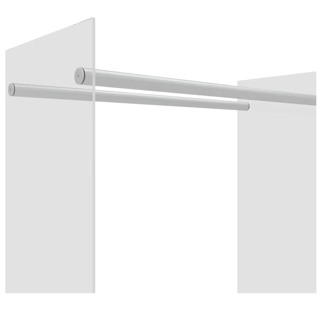 Porta Legna Trasparente 80x35x100 cm in Vetro Temperato CFW7320118