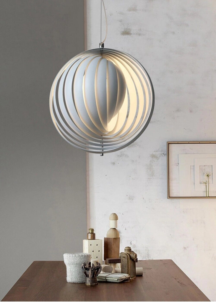 Lampadario a sospensione moderno in ferro Bianco da soffitto con attacco E27