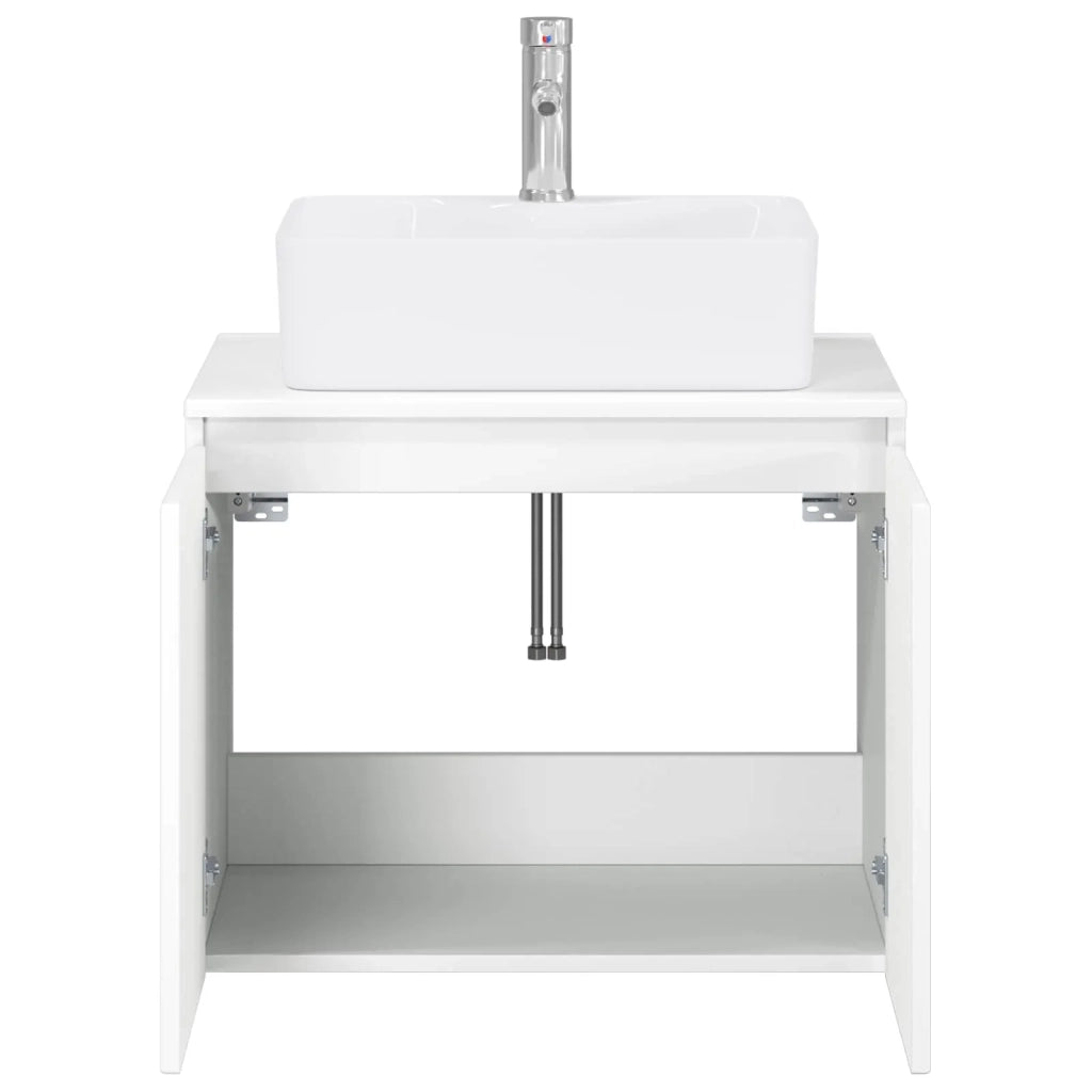 Set di mobili per il bagno Bianco Legno ingegnerizzato 3404320
