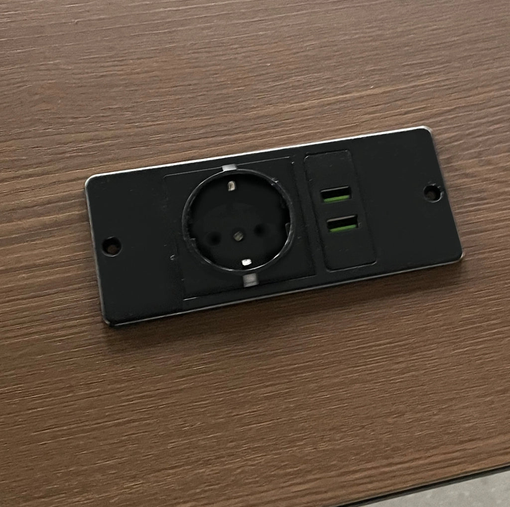 Letto a soppalco gaming 140x200 con scrivania e LED nero