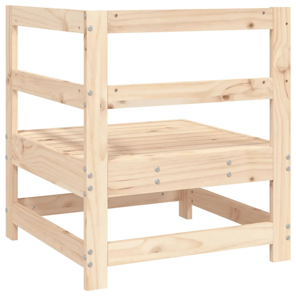 Divano Angolare da Giardino in Legno Massello di Pino 825471