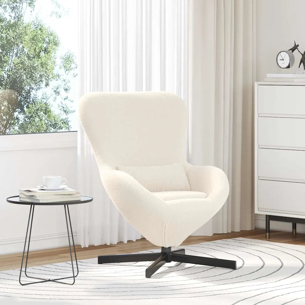Divano Sedia-Poltrona uovo Crema 63 x 73 x 90 cm Tessuto 784614